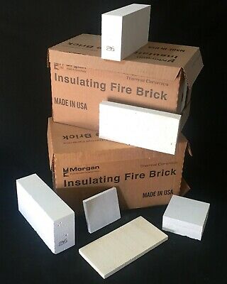 K23 Insulating Firebrick 4.5 x 4.5 x .75 Fire Brick Thermal Ceramics 2300F  Qty 1